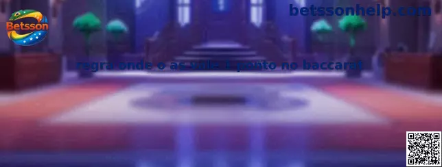 Regra onde o ás vale 1 ponto no baccarat