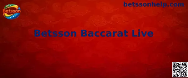 Mesa de Betsson Baccarat Live com transmissão ao vivo