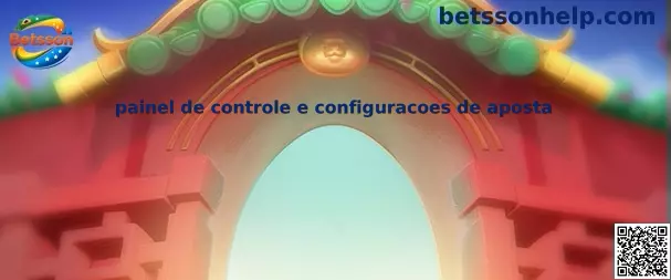 Painel de controle e configurações de aposta