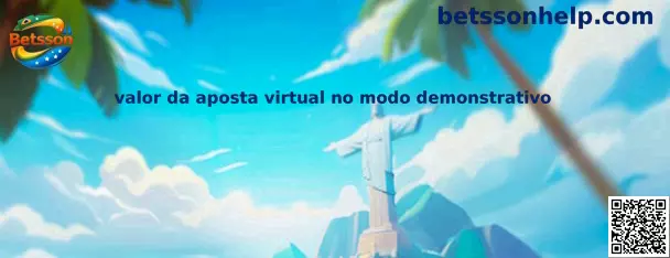Valor da aposta virtual no modo demonstrativo
