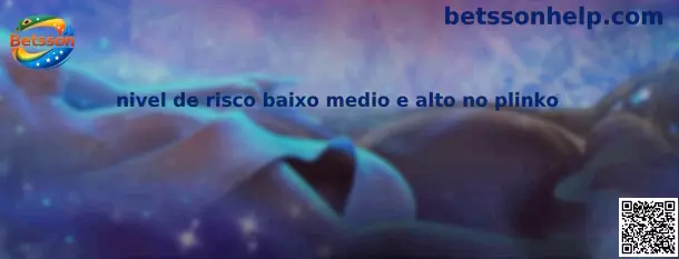 Nível de risco baixo médio e alto no Plinko